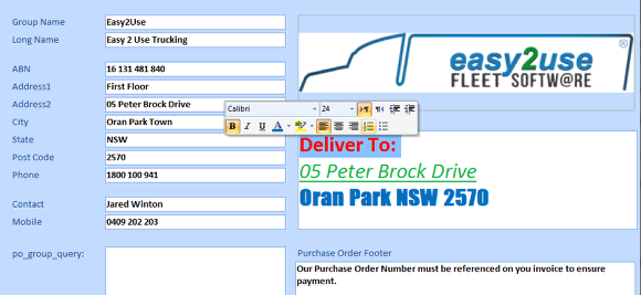 Purchase Order Templates